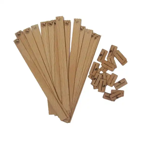 فیتیله چوبی شمع مدل 11 میل بسته 18 عددی