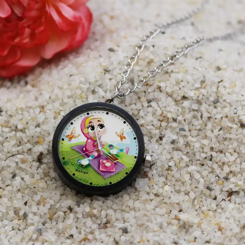 ساعت گردنبندی عقربه ای ناکسیگو مدل جشن تکلیف کد NF12639