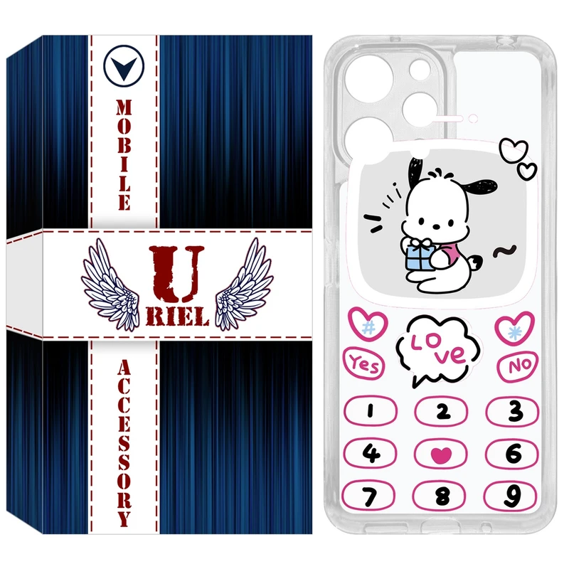 کاور یوریل مدل Clear کد 16 طرح موبایلی مناسب برای گوشی موبایل شیائومی Redmi 12 4G / 12 5G