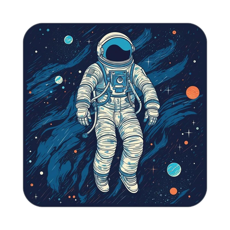 زیر لیوانی کاکتی طرح فضانورد مدل mp46387