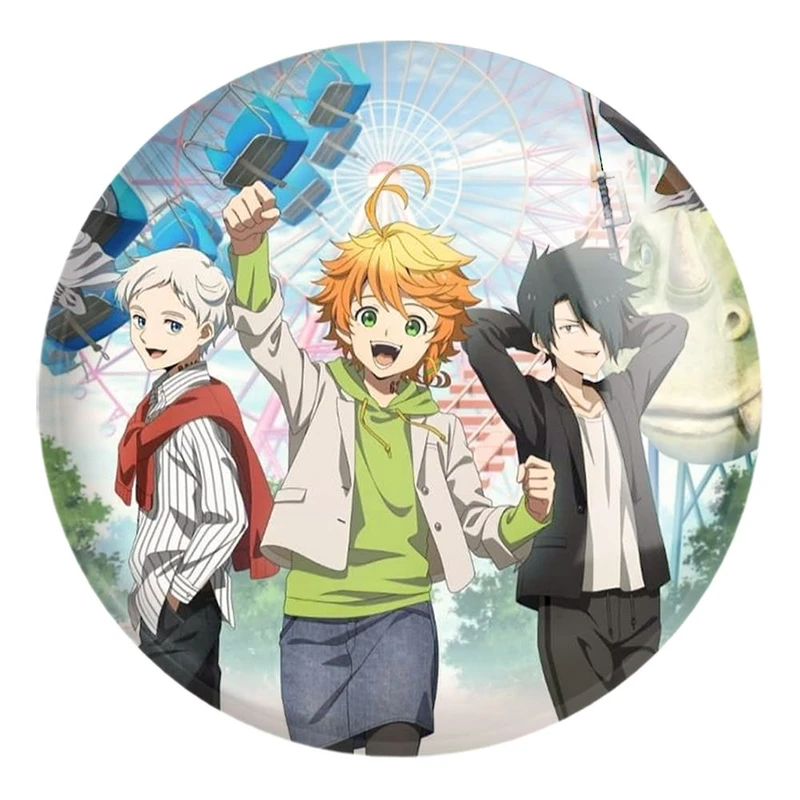 پیکسل خندالو طرح ری و اما و نورمن انیمه ناکجاآباد موعود کد 12722 مدل بزرگ