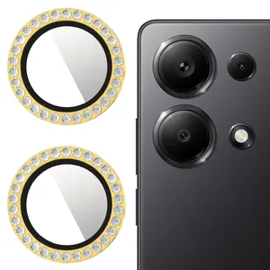 محافظ لنز دوربین کینگدام مدل Diamond Ring مناسب برای گوشی موبایل شیائومی Redmi Note 13 Pro 4G