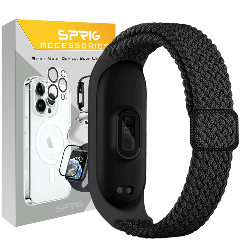 بند اسپریگ مدل Braided Solo مناسب برای ساعت هوشمند شیائومی Mi band 7