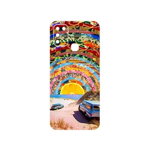 MAHOOT Collage of Orange Sky Cover Sticker for Infinix Hot 11 Play
