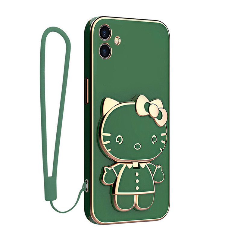 کاور اسپارتان مدل Kitty Strap مناسب برای گوشی موبایل سامسونگ Galaxy A06 به همراه بندآویز