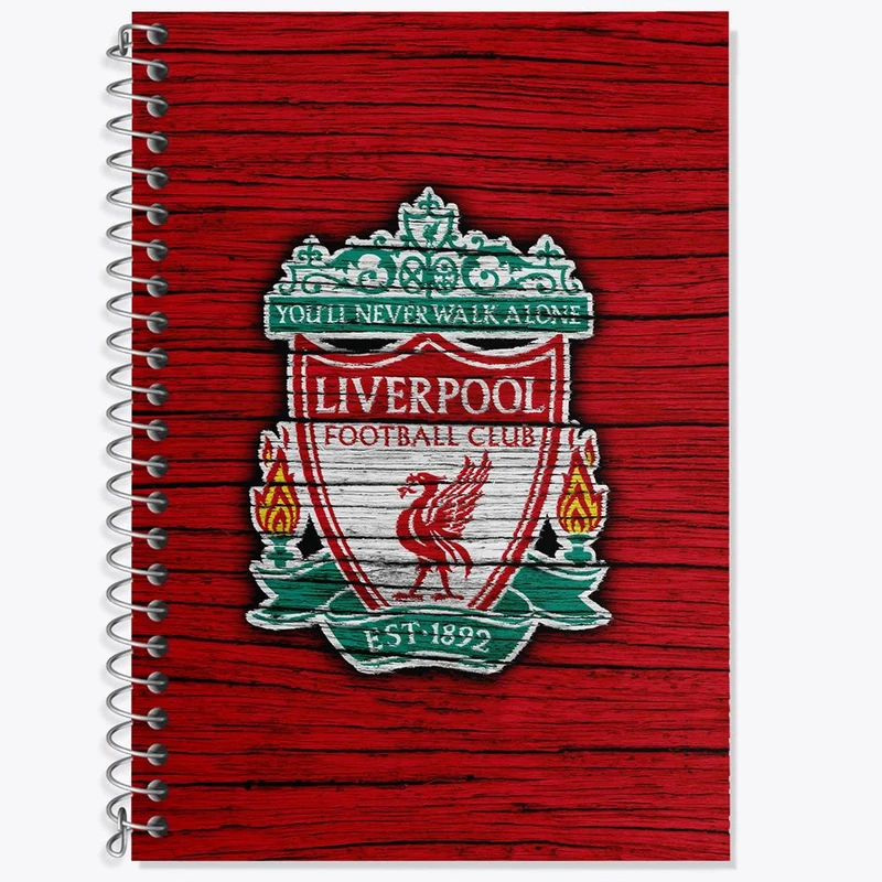 دفتر زبان 50 برگ خندالو مدل سه خط طرح باشگاه لیورپول کد 26966