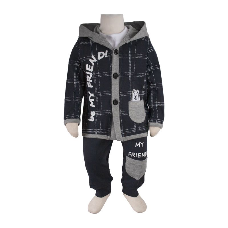 ست 3 تکه لباس نوزادی آدمک مدل فرندز کد 323600 - - 36