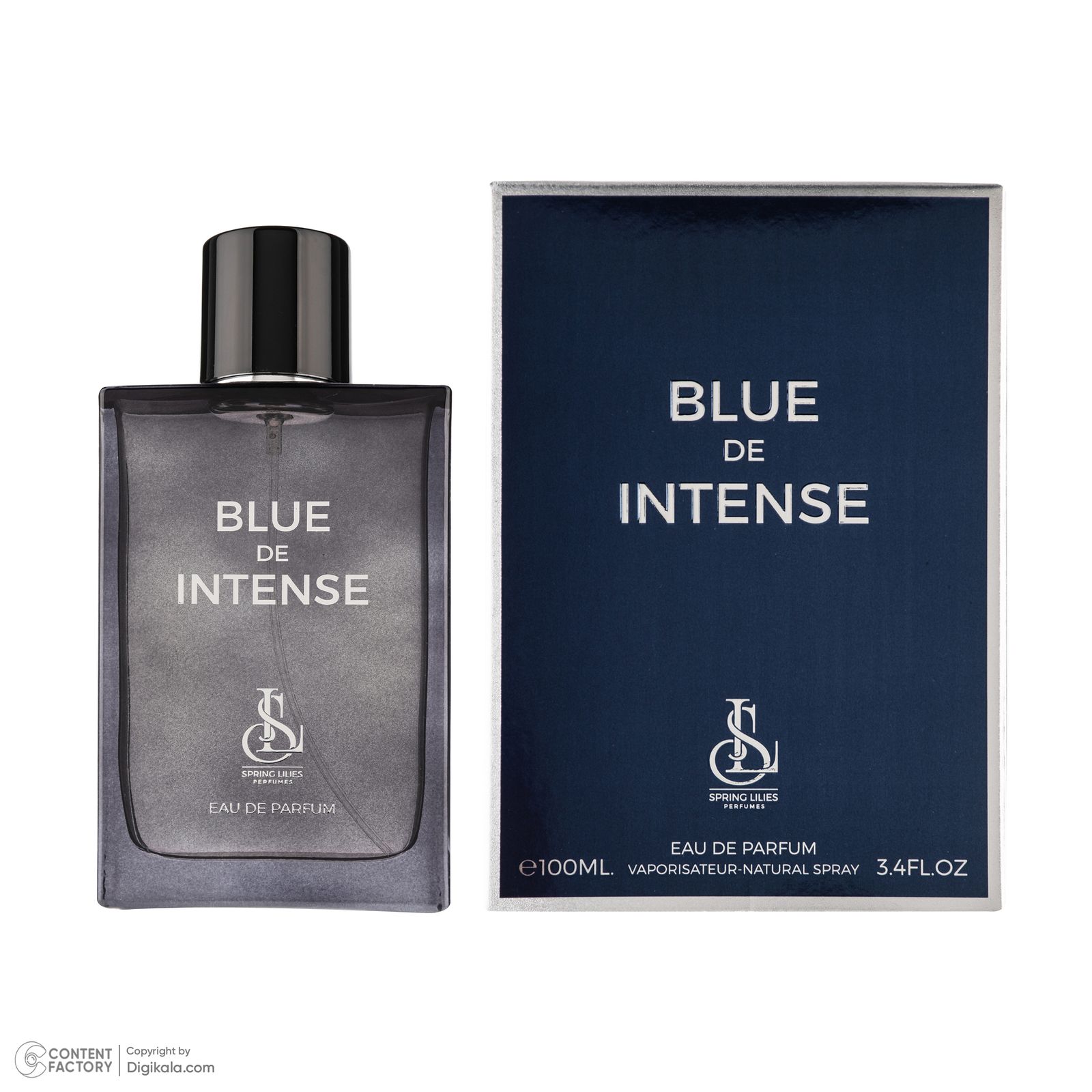 ادو پرفیوم مردانه اسپرینگ لیلیز مدل Blue De Intense با رایحه خنک حجم 100 میلی لیتر -  - 3