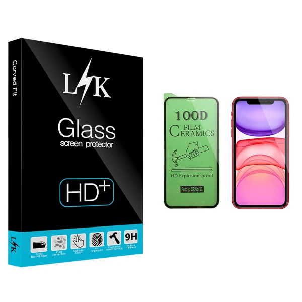 محافظ صفحه نمایش سرامیکی ال کی مدل +LITE مناسب برای گوشی موبایل اپل iPhone 11