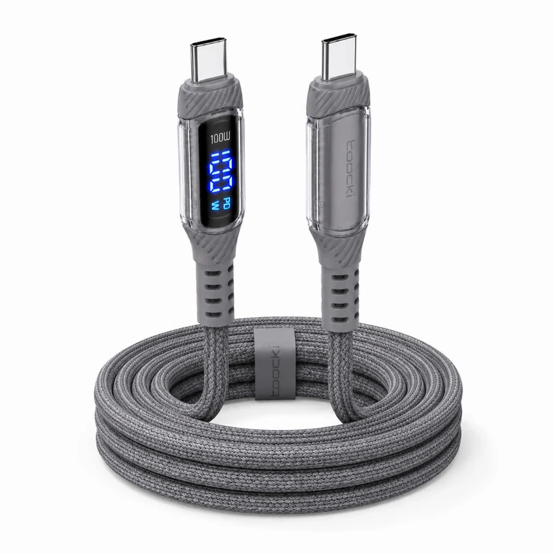 کابل USB-C توکی مدل LED-S21Ultra-100W با طول ۱متر