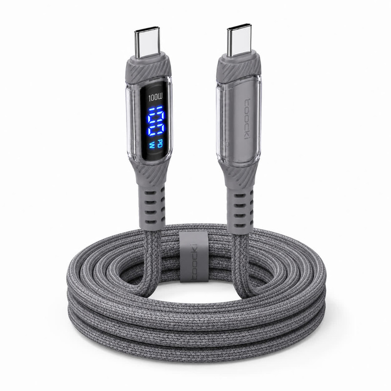 کابل USB-C توکی مدل LED-S21Ultra-100W با طول ۱متر