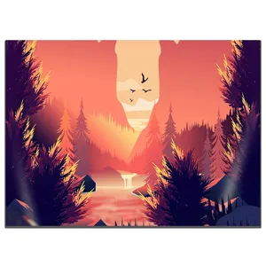 تابلو شاسی بکلیت طرح گرافیکی رودخانه مدل SH-S5491