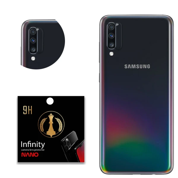  محافظ لنز دوربین اینفینیتی مدل نانو LP046 مناسب برای گوشی موبایل سامسونگ Galaxy A70