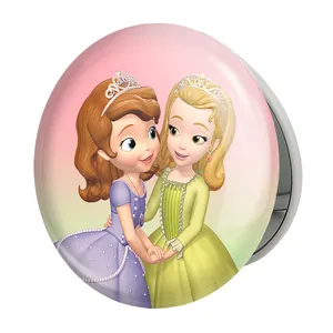 آینه جیبی خندالو طرح سوفیا مدل تاشو کد 12547 