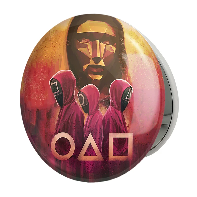 آینه جیبی خندالو طرح بازی مرکب Squid Game مدل تاشو کد 10834 