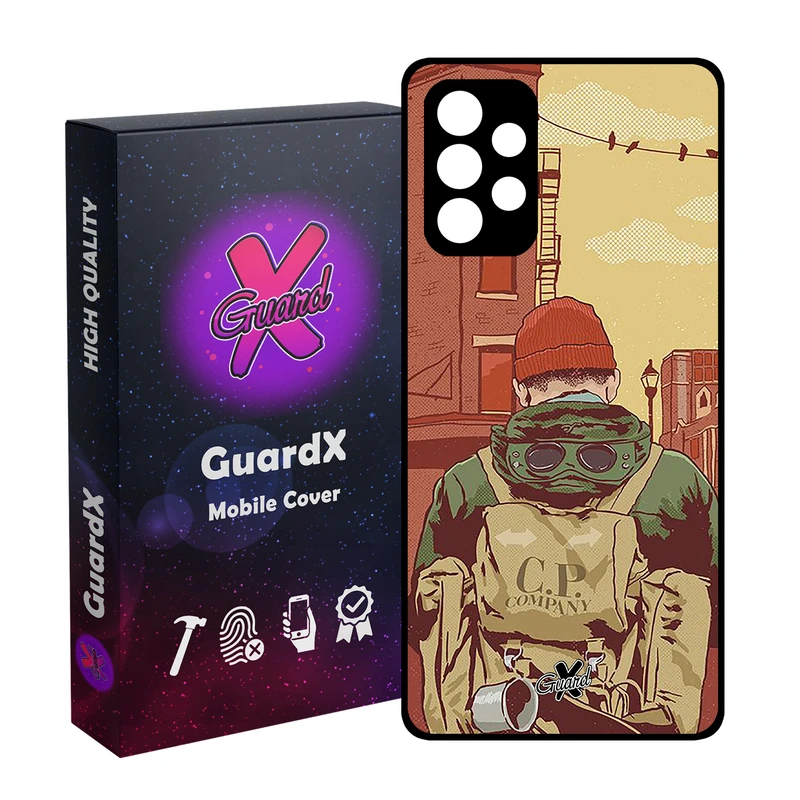 کاور گارد ایکس طرح Man مدل Glass10348 مناسب برای گوشی موبایل سامسونگ Galaxy A72