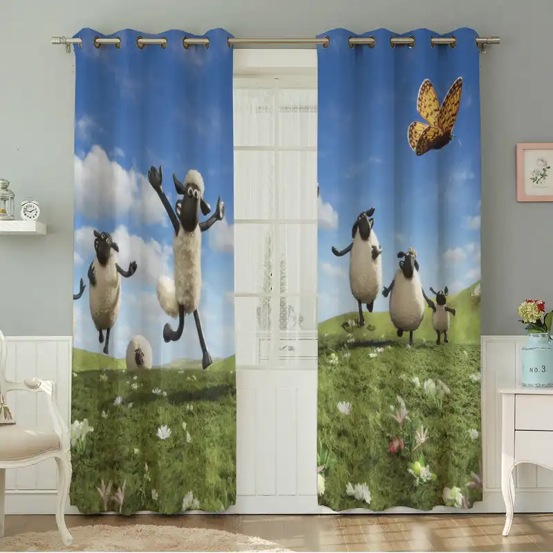 پرده نیروانا طرح کودک مدل مخمل کد 4815 سایز 140×280 سانتی متر