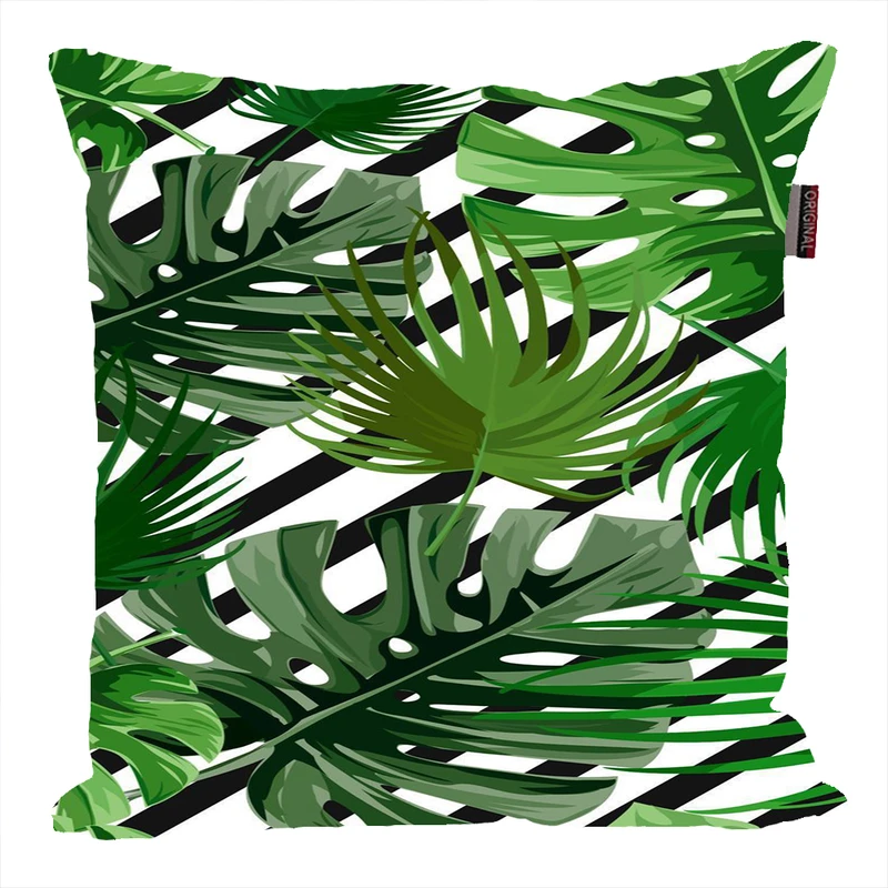 کوسن ناریکو مدل فانتزی طرح برگ گل گیاه کد 04694