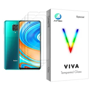 Junbo Viva Glass MIX003 Screen Protector For Xiaomi Redmi Note 9 Pro Pack Of 3
