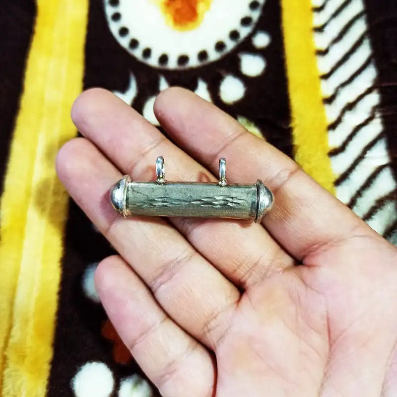 آویز گردنبند نقره سلین کالا مدل لوله حرز ce-he15