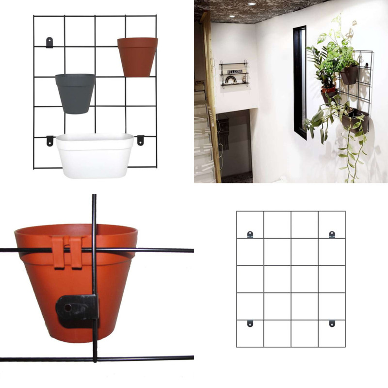 گلدان دیواری طرح دیوار سبز مجموعه 4 عددی