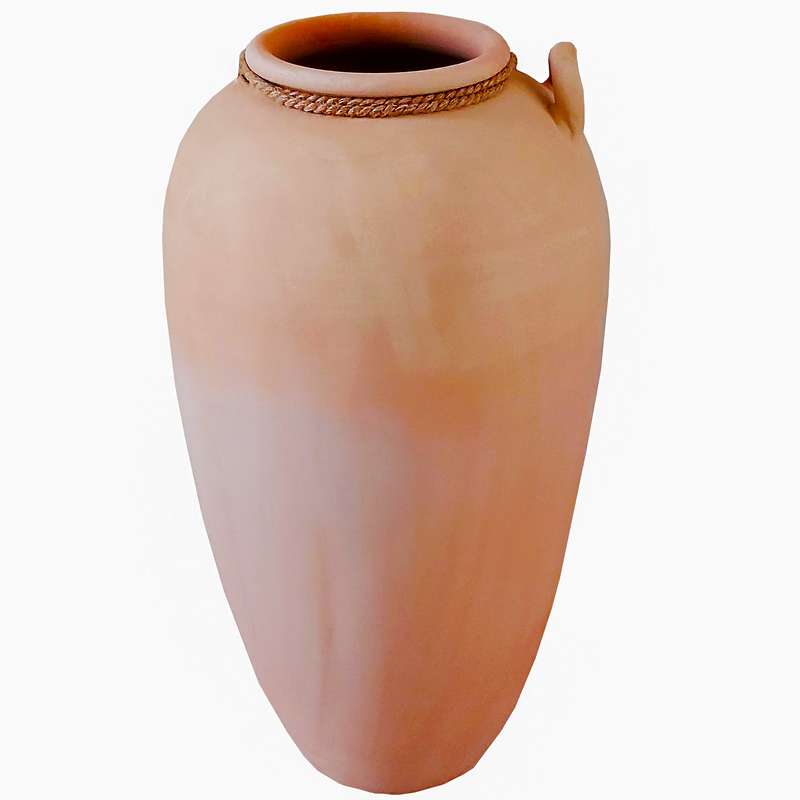 کوزه سفالی خام مدل تک دست