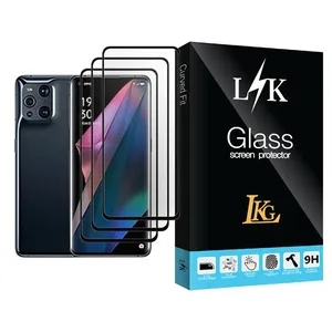 LKG LK Glass MIX003 Screen Protector For Oppo Find X3 Pro Pack Of 3