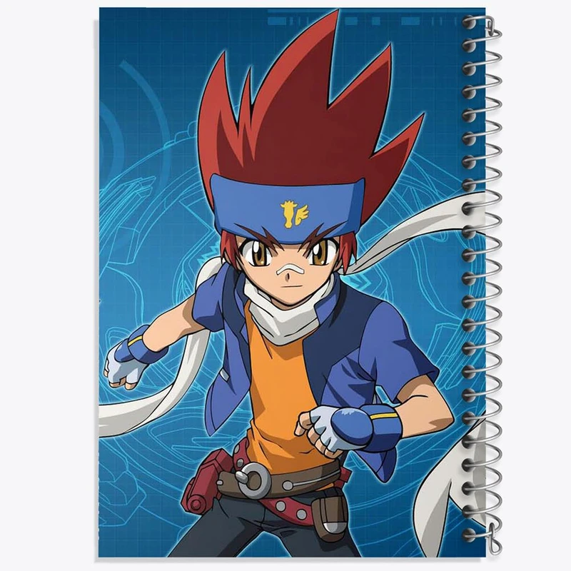 دفتر ژورنال نویسی 50 برگ خندالو مدل نقطه ای طرح انیمه فرفره های انفجاری کد 27852