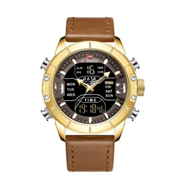 ساعت مچی عقربه‌ای مردانه نیوی فورس مدل NF9153L GBLBN