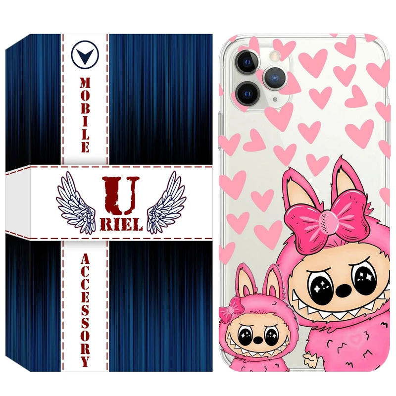 کاور یوریل مدل Clear کد 105 طرح لبوبو Labubu مناسب برای گوشی موبایل اپل iPhone 11 Pro Max