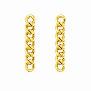 گوشواره میخی طلا 18 عیار زنانه مدوپد مدل  کارتیه کد ZB02