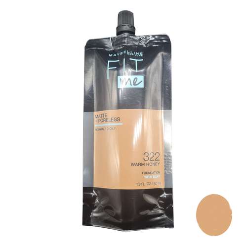 کرم پودر میبلین مدل fit me شماره 322 حجم 40 میلی لیتر