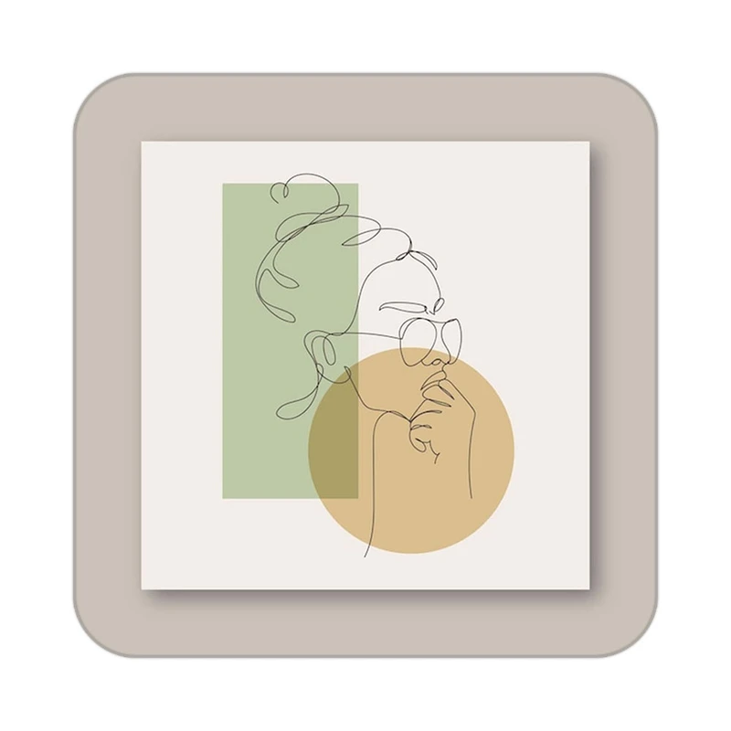 زیر لیوانی کاکتی طرح عاشقانه مدل mp37969