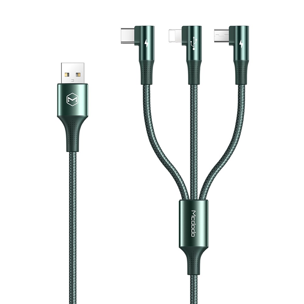 کابل تبدیل USB به USB-C /لایتنینگ /MicroUSB مک دودو مدل CA-8880 طول 1.2 متر