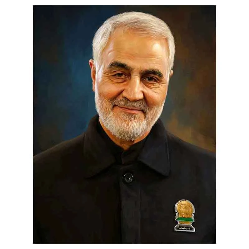 تابلو شاسی طرح شهید سپهبد حاج قاسم سلیمانی کد SHSL01