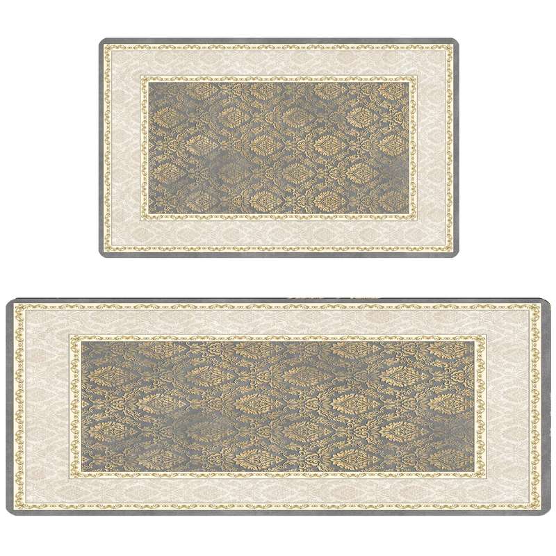 پادری مدل آشپزخانه رویه مخمل طرح ترک کد 2265 مجموعه دو عددی