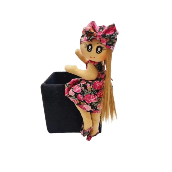 جامدادی رومیزی مدل عروسکی طرح گندم کد ۰۰۲