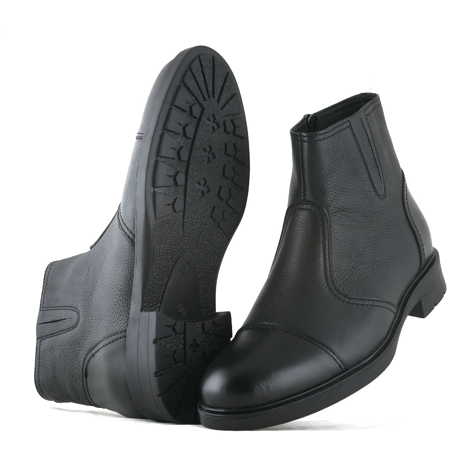 نیم بوت مردانه چرم یلسان مدل پاتریک کد MC-559-msk -  - 4