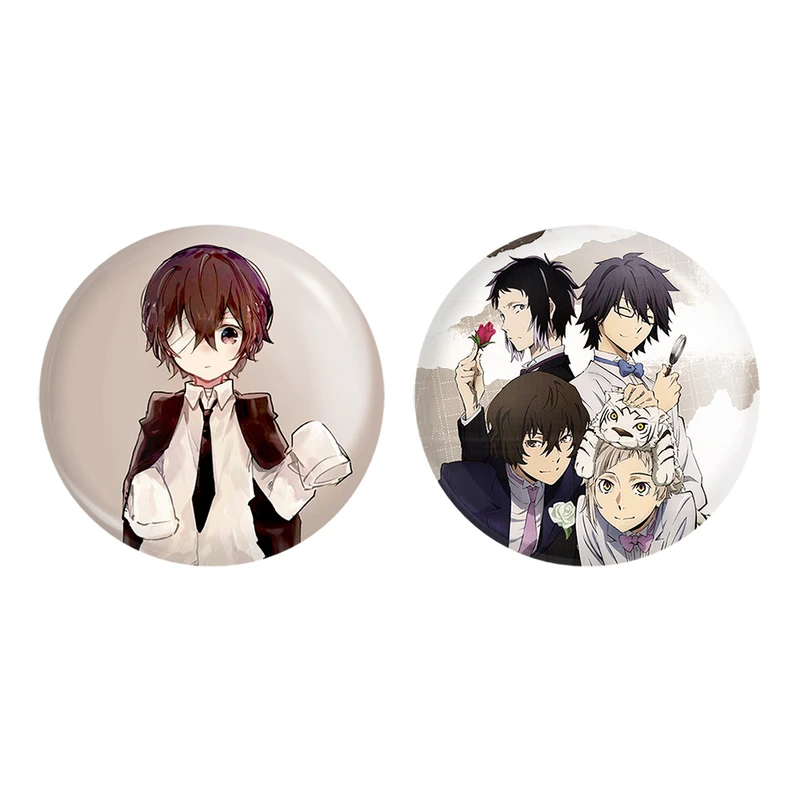 مگنت خندالو طرح دازای اوسامو انیمه سگ های ولگرد بانگو کد 1014110142 مجموعه 2 عددی