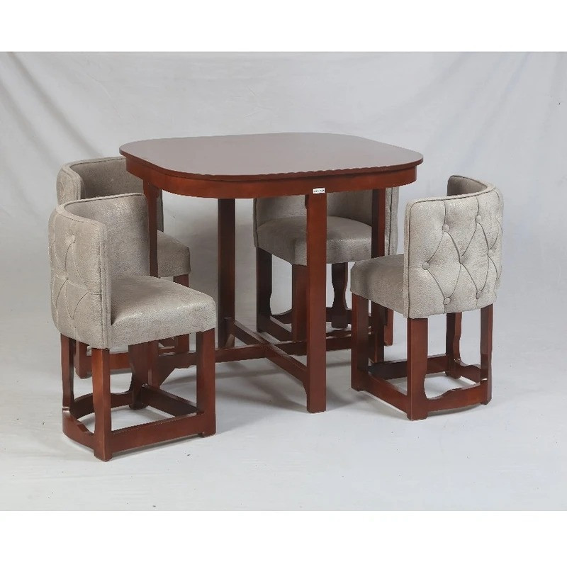 میز و صندلی ناهارخوری چهار نفره گالری والریان مدل M-CH-604