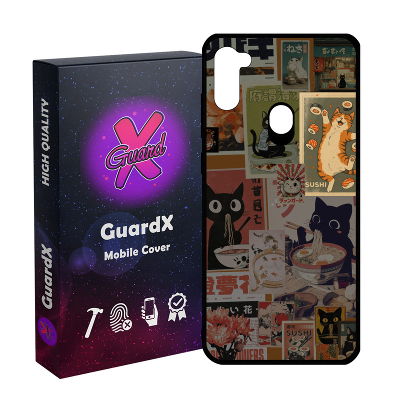کاور گارد ایکس طرح گربه سوشی مدل 11161 مناسب برای گوشی موبایل سامسونگ Galaxy A11/M11
