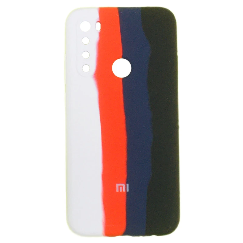 کاور مدل سیلیکونی رنگین کمانی مناسب برای گوشی موبایل شیائومی Redmi Note 8