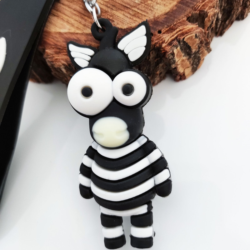 جاکلیدی مدل سیلیکونی طرح زبرا الاغ چشم درشت کد DB20