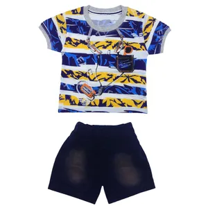 ست تی شرت و شلوارک نوزادی کد 024