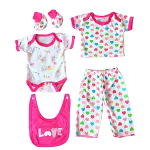 ست 5 تکه لباس نوزادی کد nso1