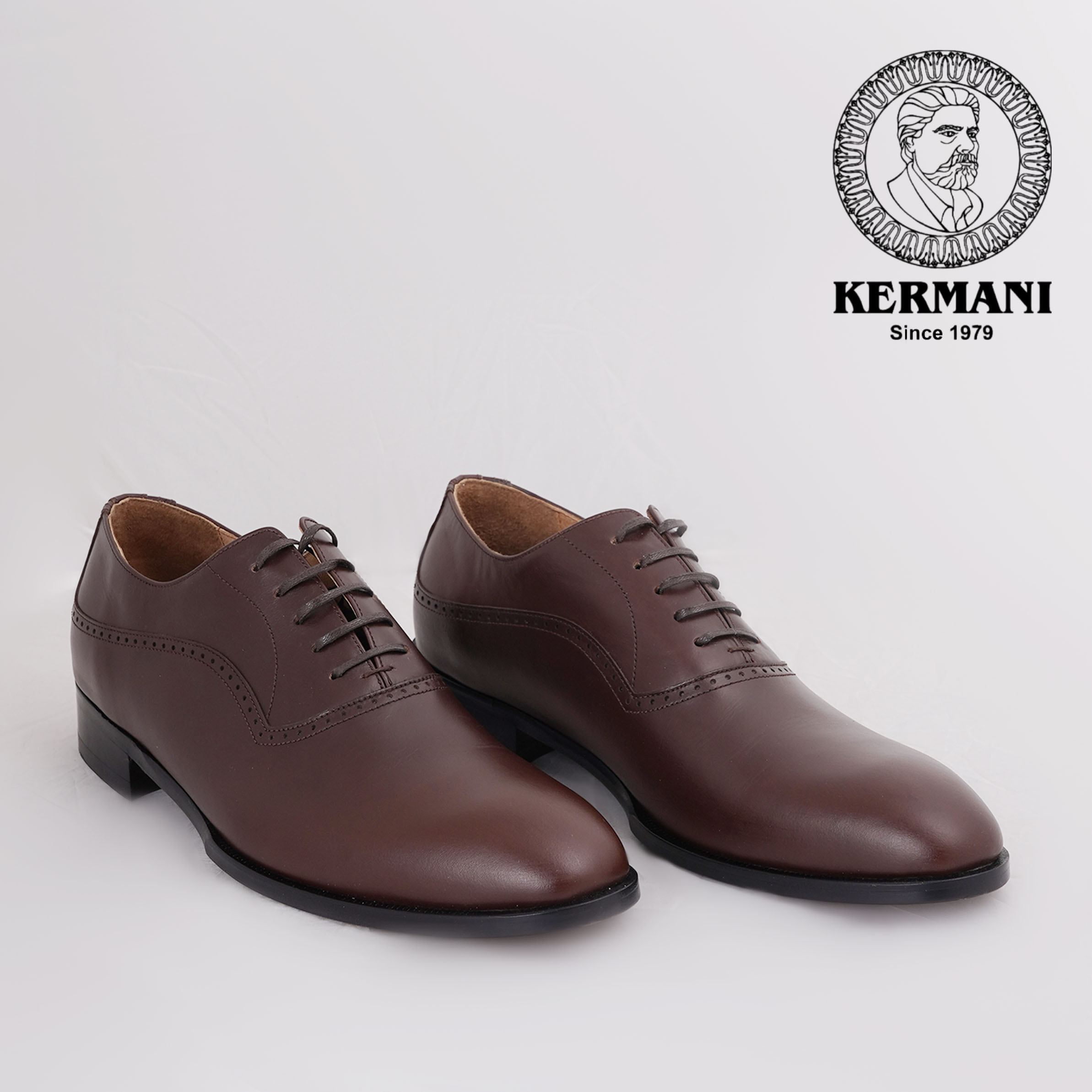 کفش مردانه کرمانی مدل چرم دستدوز طبیعی کد 1071 رنگ قهوه ای -  - 6