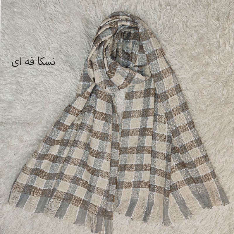 شال زنانه مدل نخ بوکله زمستانه کد 99932