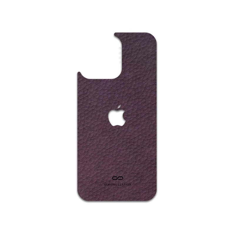 برچسب پوششی ماهوت مدل Purple-Leather مناسب برای گوشی موبایل اپل iPhone 15 Pro Max