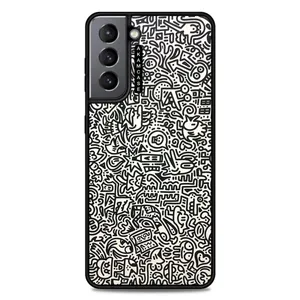 AKAM AMC-WSGS21-DOODLE17 Cover For Samsung Galaxy S21