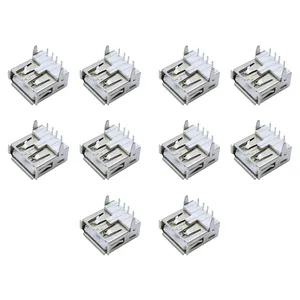 كانكتور مادگی USB-A مدل 4Pin-90Degree بسته 10 عددی